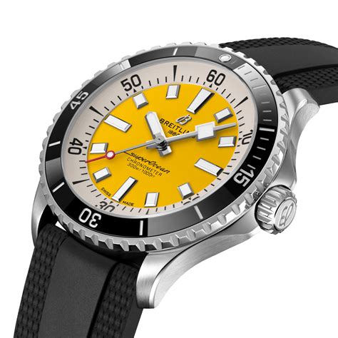 yellow breitling superocean